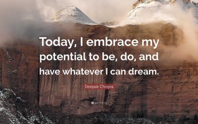 Embrace today with open arms